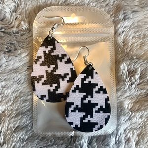 Houndstooth Double-sided Earring